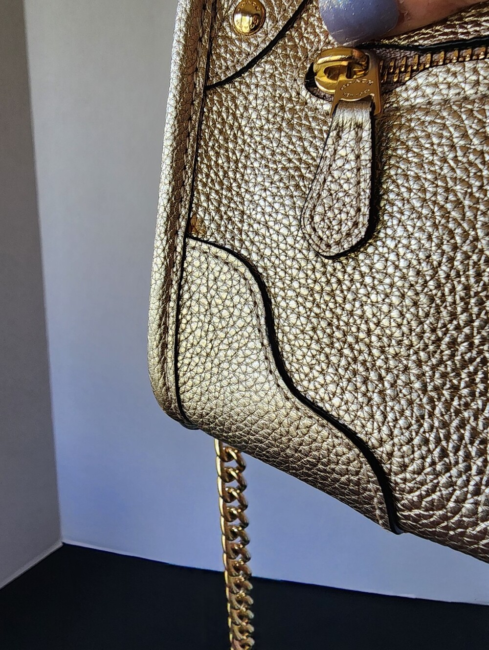 Coach Metallic Mickey Crossbody, EUC, 2018, $228 MSRP - Picture 6 of 8